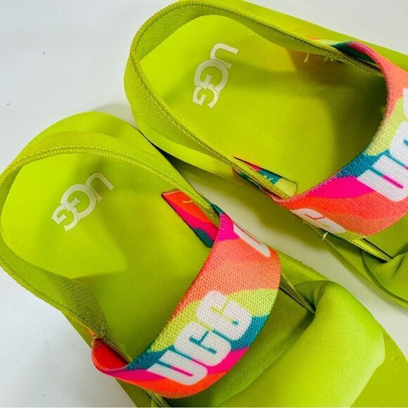 Ugg Child Zuma Sling Sandal Neon Green Toddler 8 - Picture 8 of 11